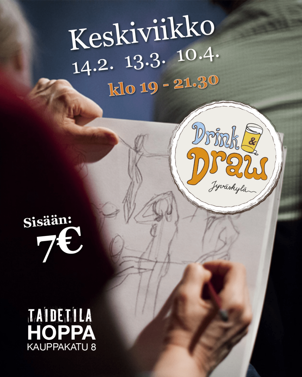 Drink & draw tulee&nbsp;takaisin!