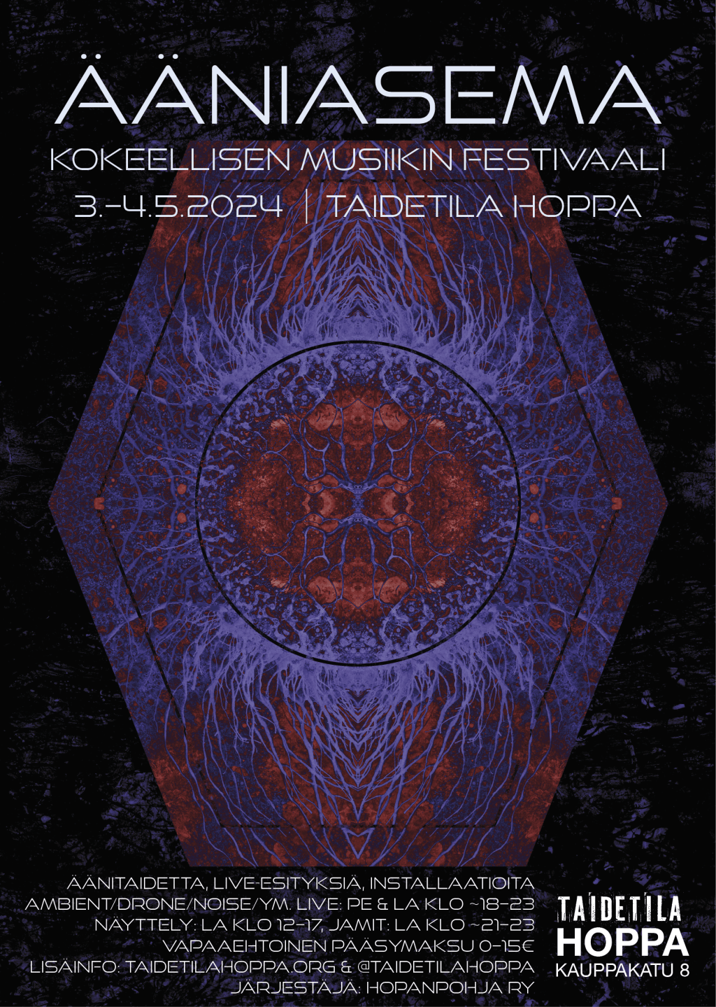 Kokeellisen musiikin Ääniasema-festivaali 3.–4.5.2024