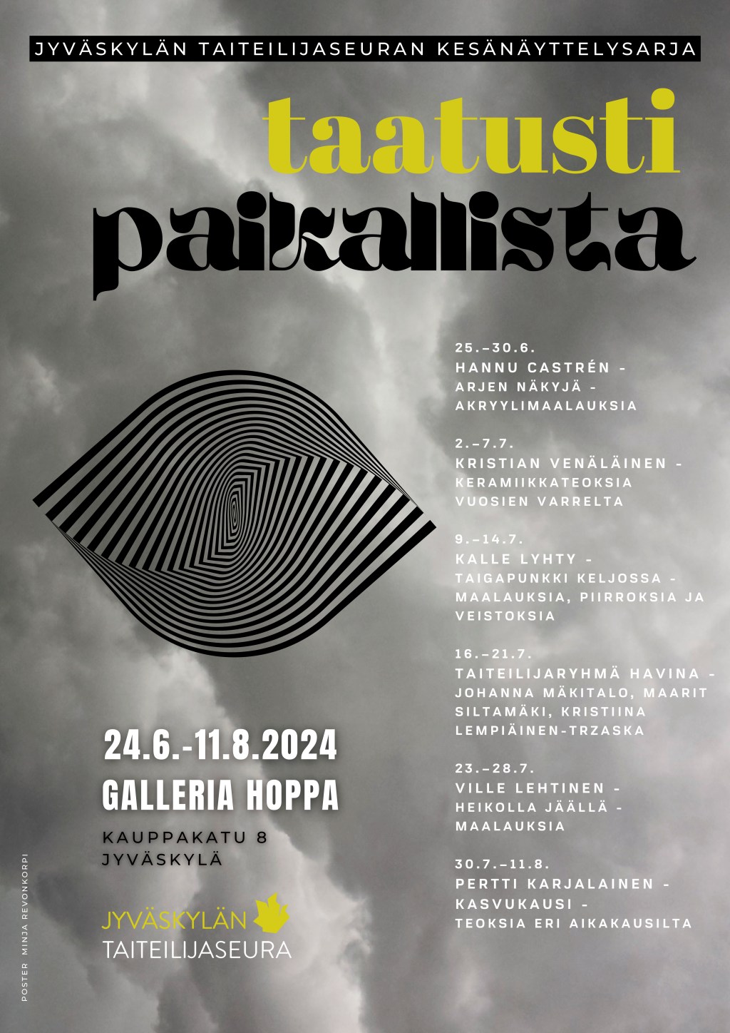Jyväskylän Taiteilijaseuran kesänäyttelysarja Taatusti&nbsp;paikallista