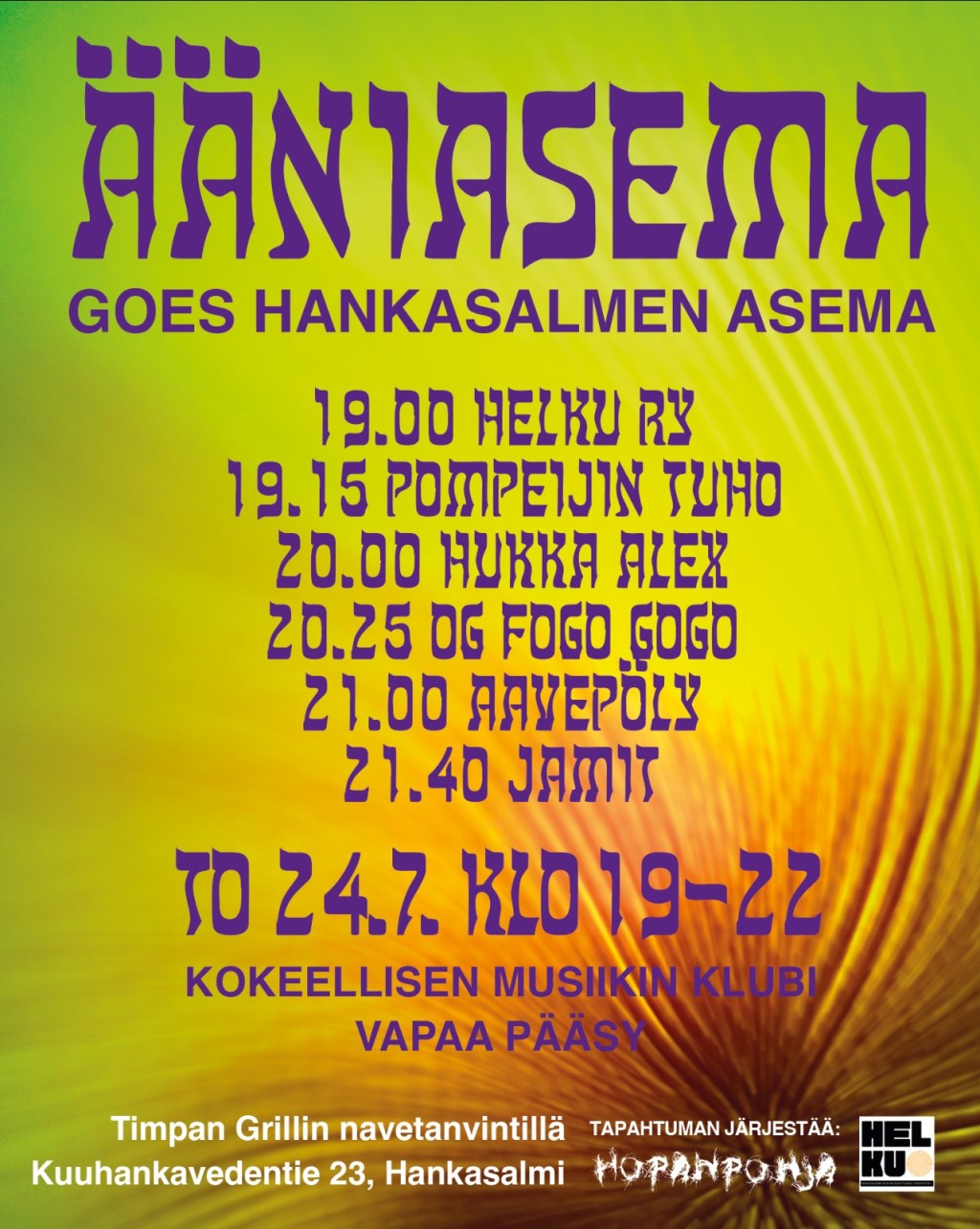 Ääniasema goes Hankasalmen Asema&nbsp;24.7.2025