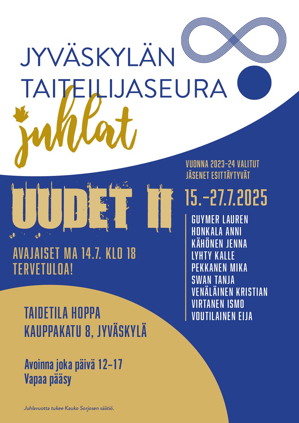 Jyväskylän taiteilijaseura: Uudet II,&nbsp;15.–27.7.2025