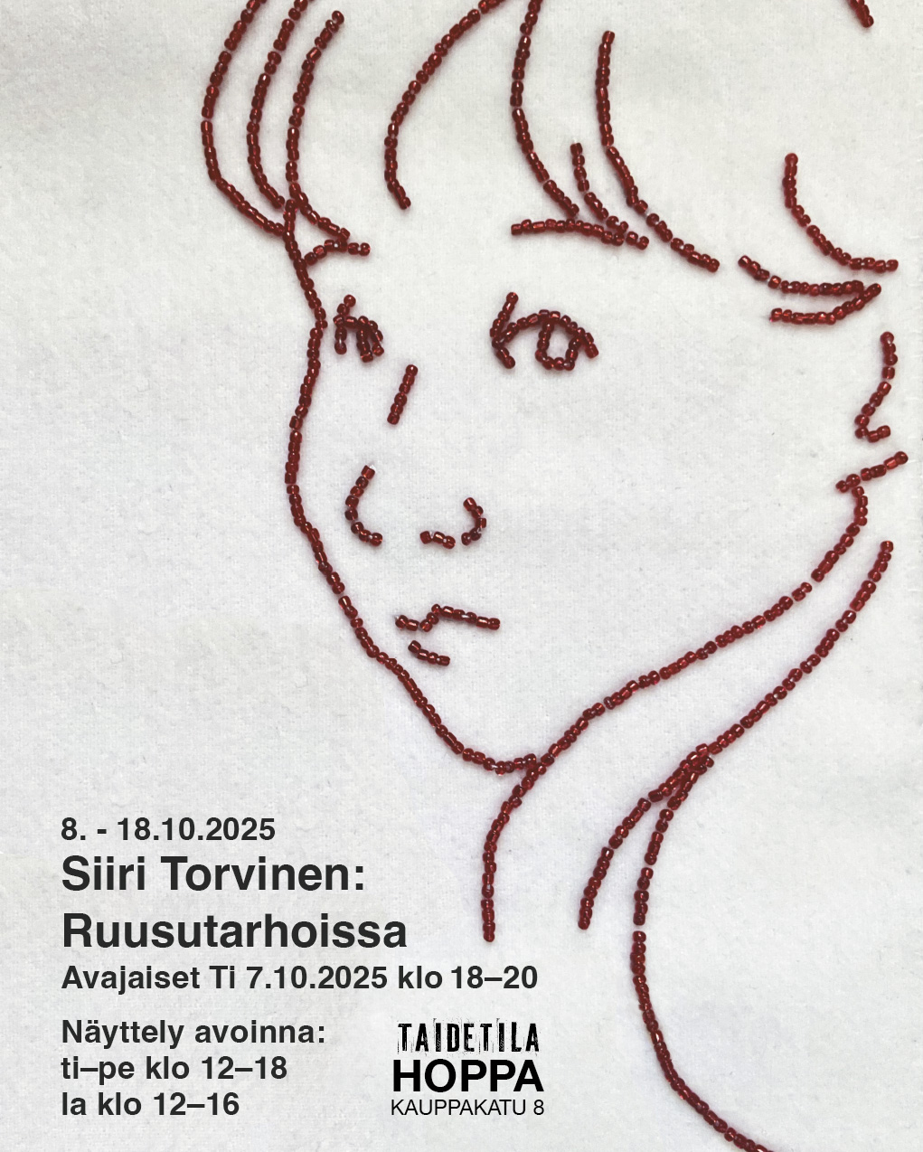 Siiri Torvinen: Ruusutarhoissa,&nbsp;8.–18.10.2025