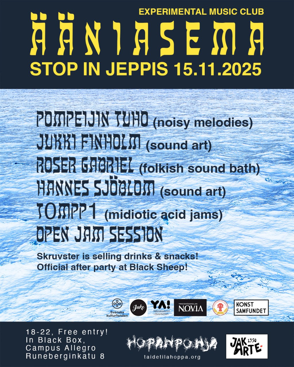 Ääniasema – Stop in Jeppis,&nbsp;15.11.2025