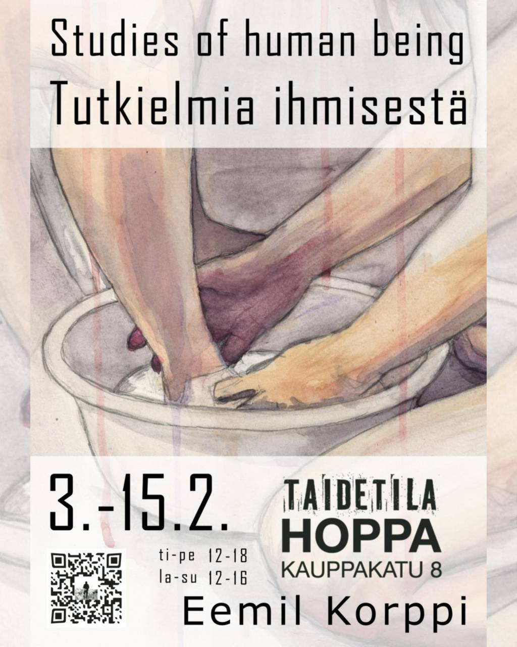 Eemil Korppi: Studies of human being / Tutkielmia ihmisestä&nbsp;3.–15.1.2026