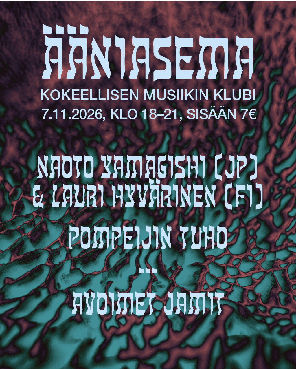 Ääniasemalla kansainvälinen meininki jälleen 7.11.2026